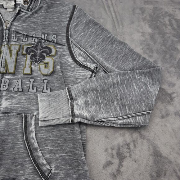 NFL Sweater Womens Small Gray Lightweight Casual New Orleans Saints Football - Picture 10 of 16